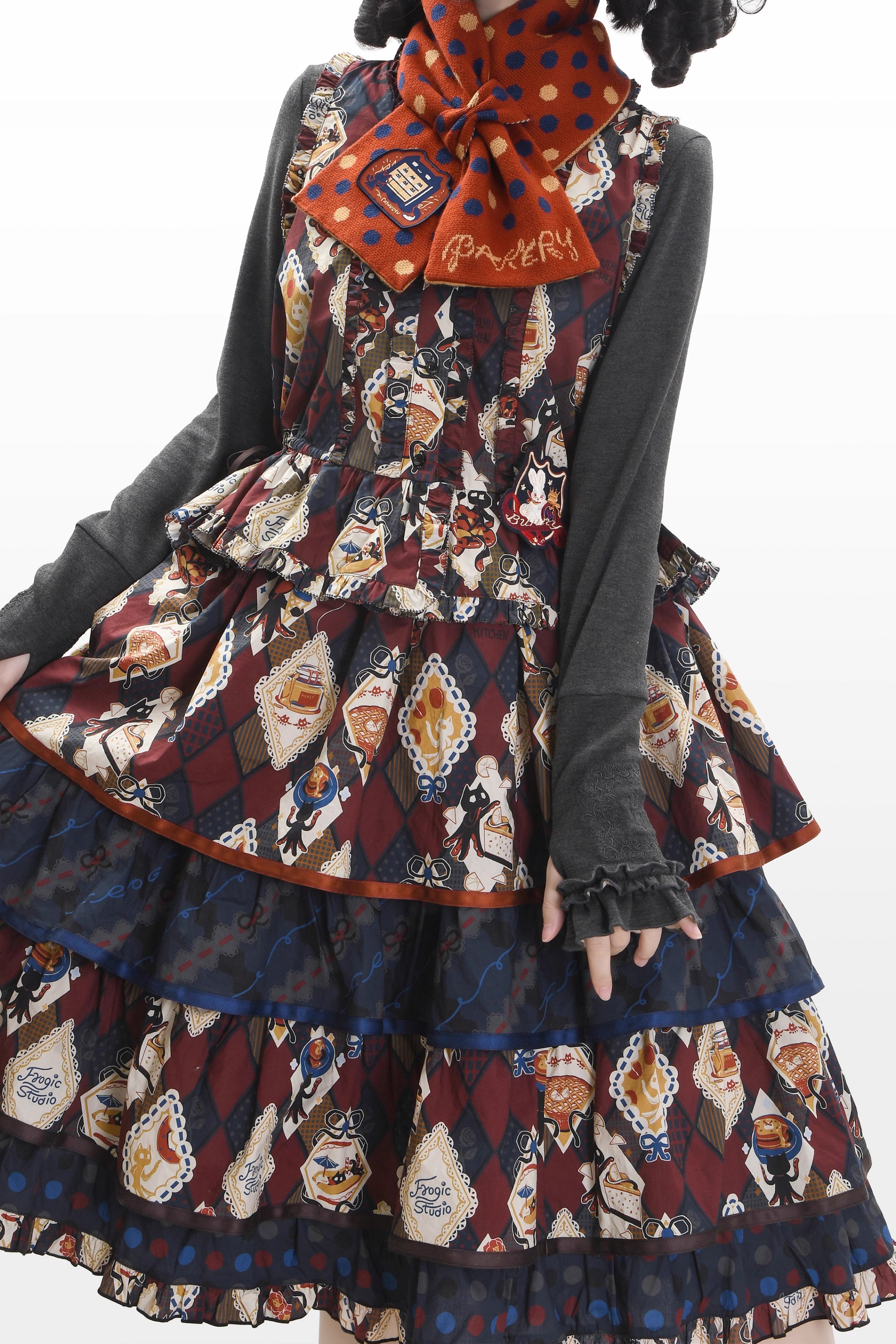 Cat Afternoon Tea マフラー【FrogicStudio】 – Epetice