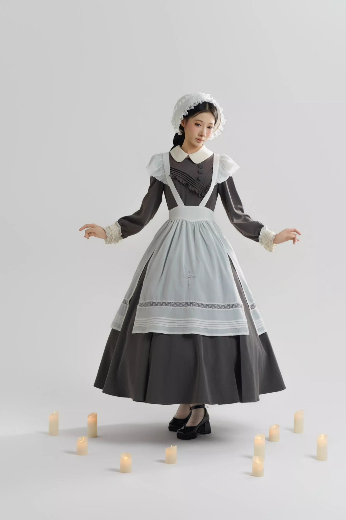 【受注予約~12/18】Lady Bird エプロン・ボンネット【sara bell】