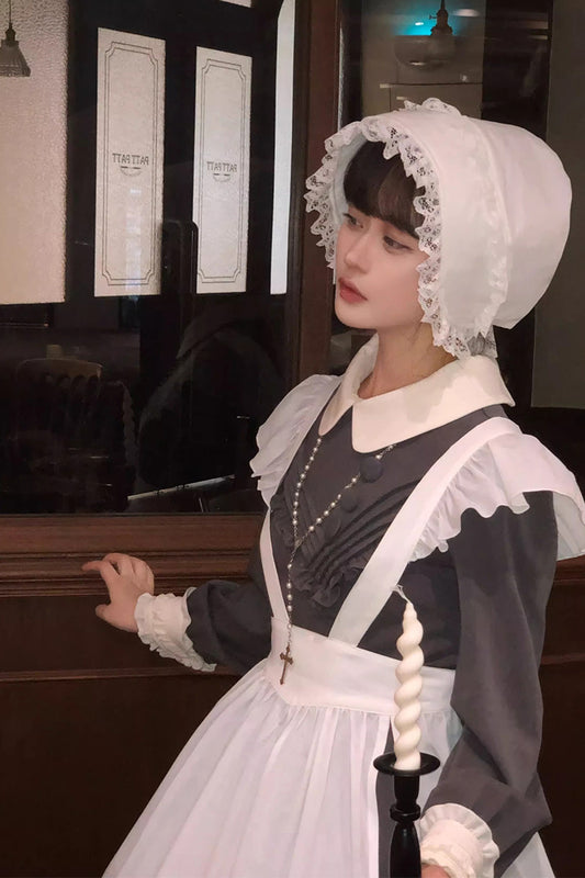 【受注予約~12/18】Lady Bird エプロン・ボンネット【sara bell】