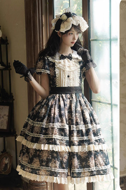 【受注予約~2/15】Black Rose アクセサリー【LittlePlum】