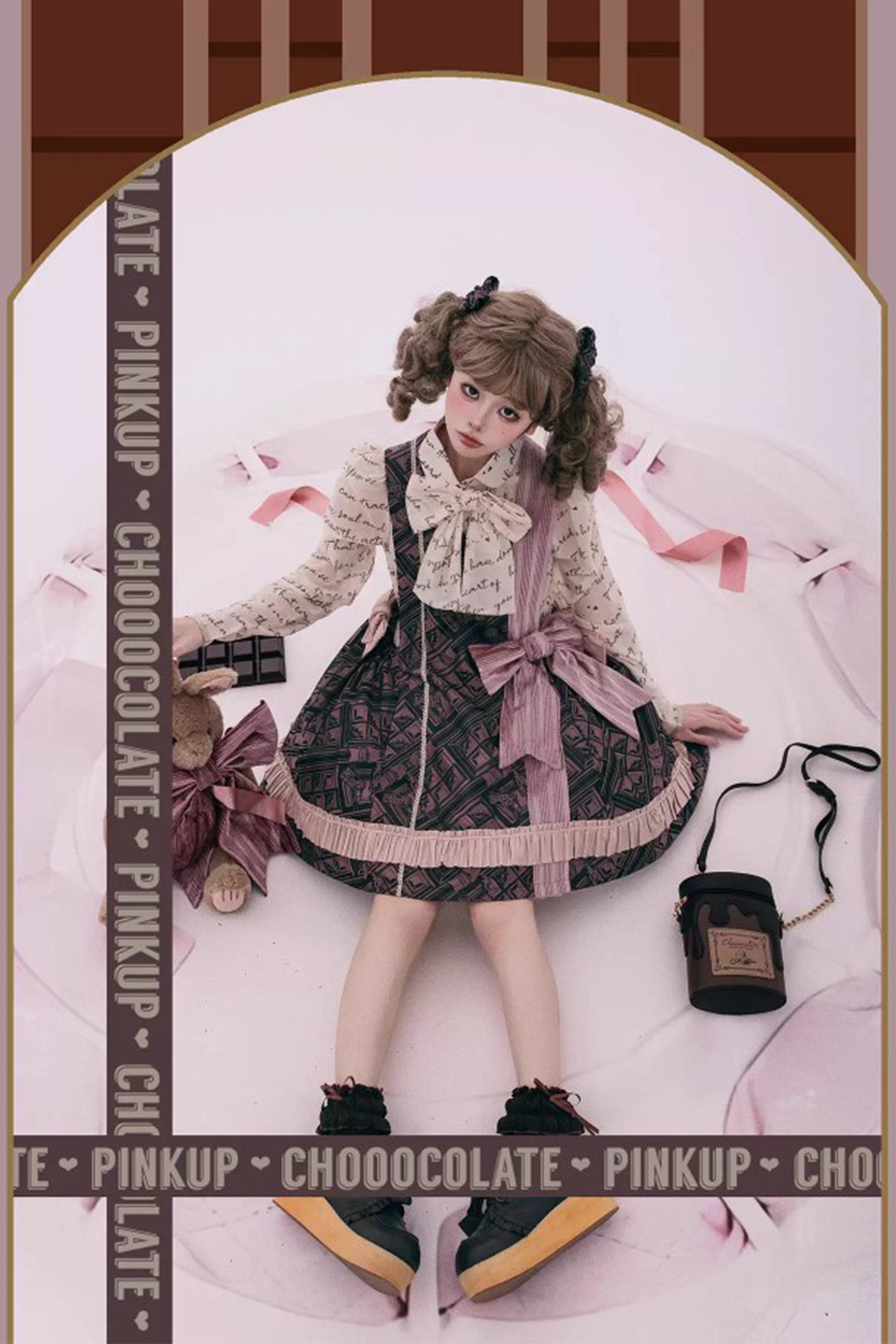 Chooocolate リボンバレッタ・リボンピン・ブローチ【PINK UP】 – Epetice