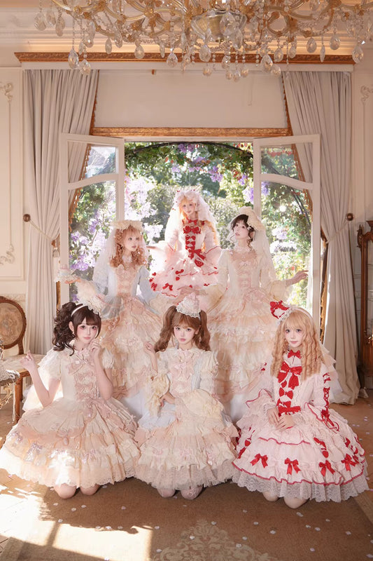 【受注予約~3/18】Strawberry Ribbon インナースカート・アクセサリー【Dream Lolita】