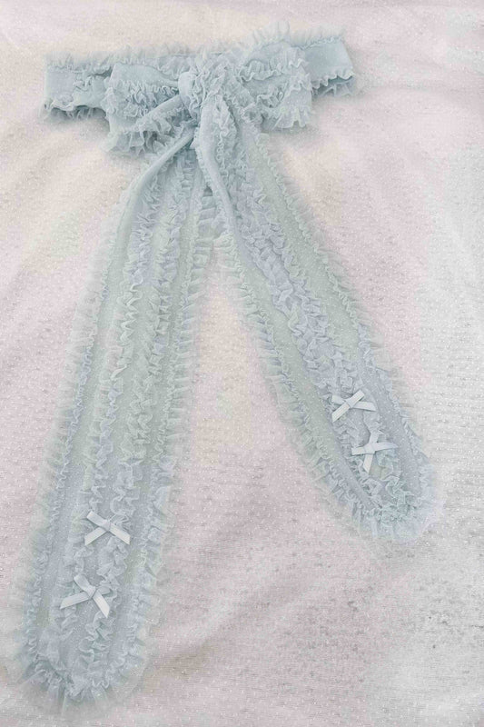 【受注予約~4/16】ドットチュールティアードジャンパースカート（ウエストベルト）【暖屿洋装】