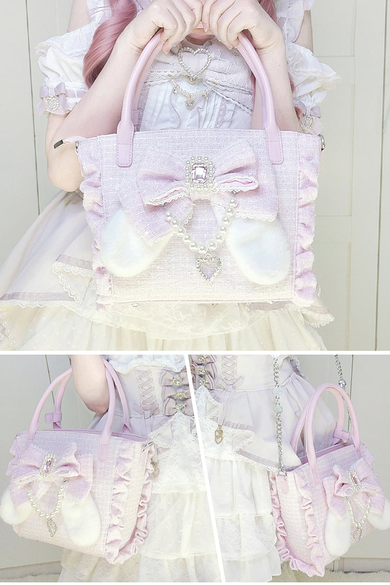 Rabbit Bud ツイードバッグ【Sheep Puff】