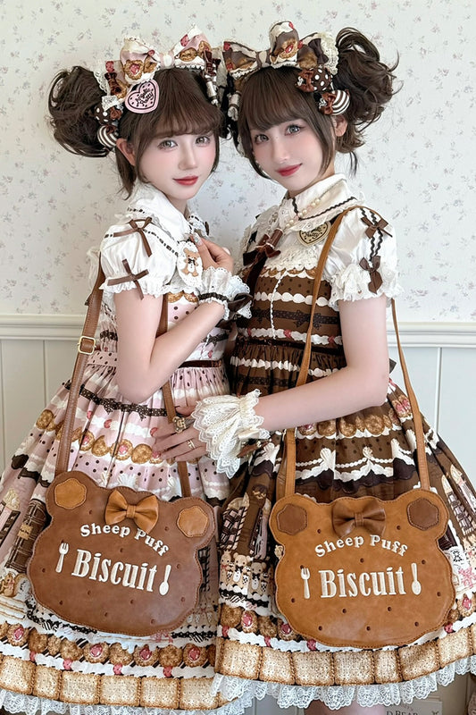 【受注予約~12/3】Biscuit Bear ハンドバッグ【Sheep Puff】