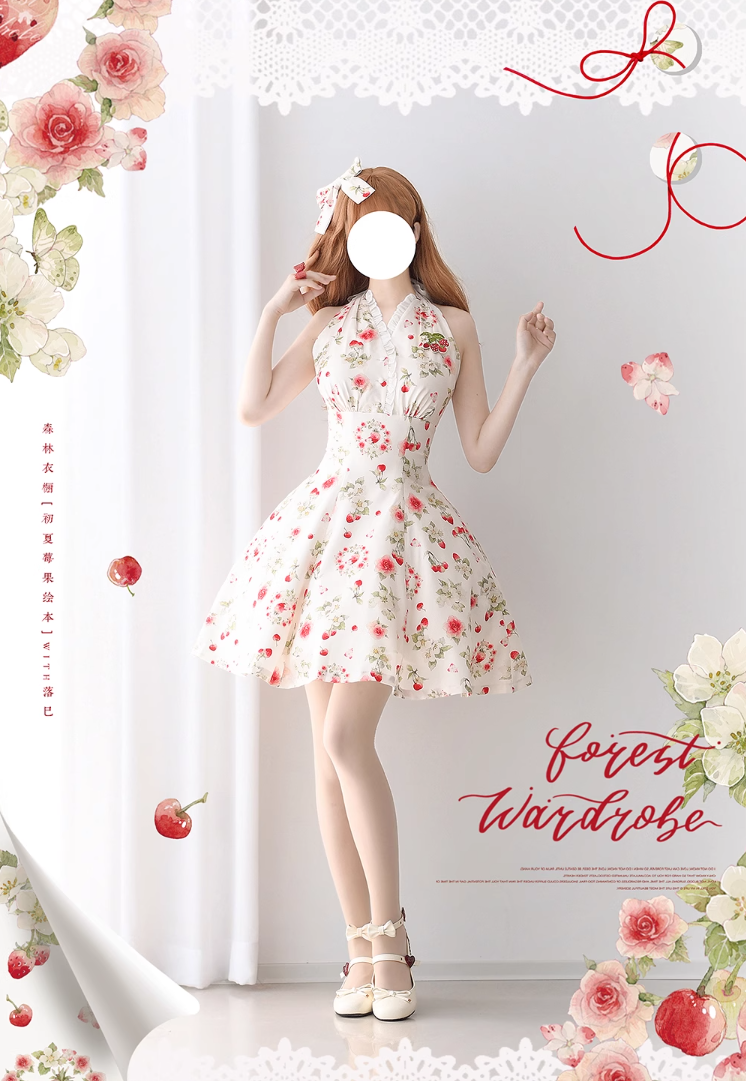 Early Summer Berry Picture Book ワンピース(タイプ2)【Forest Wardrobe】