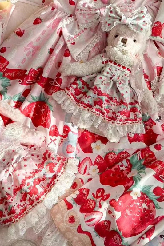 【受注予約~3/18】Strawberry 80% Sugar ぬいぐるみお洋服【Angels Heart】