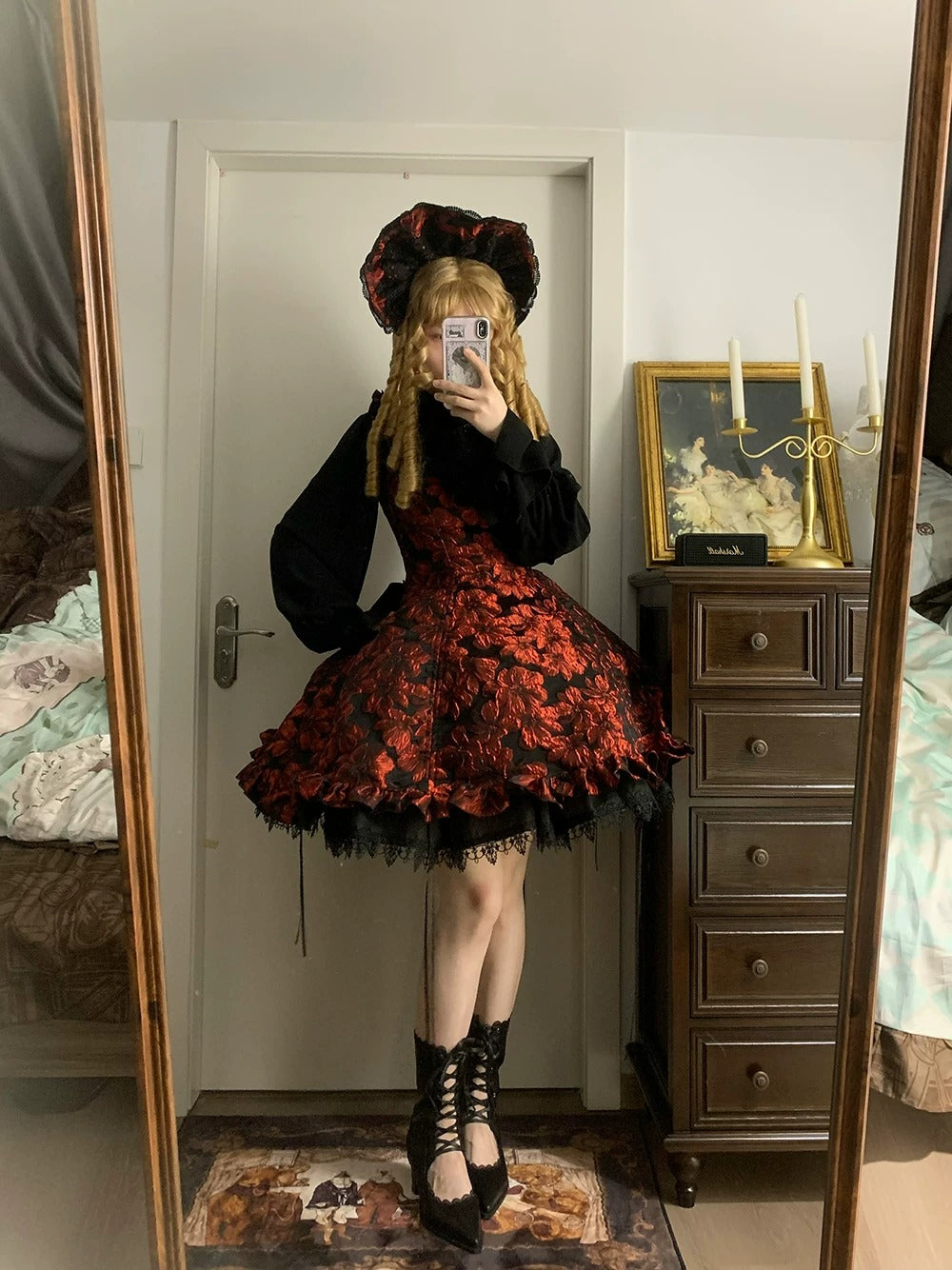 【受注予約~8/27】Midnight Lily ジャンパースカート【Miss Cube】
