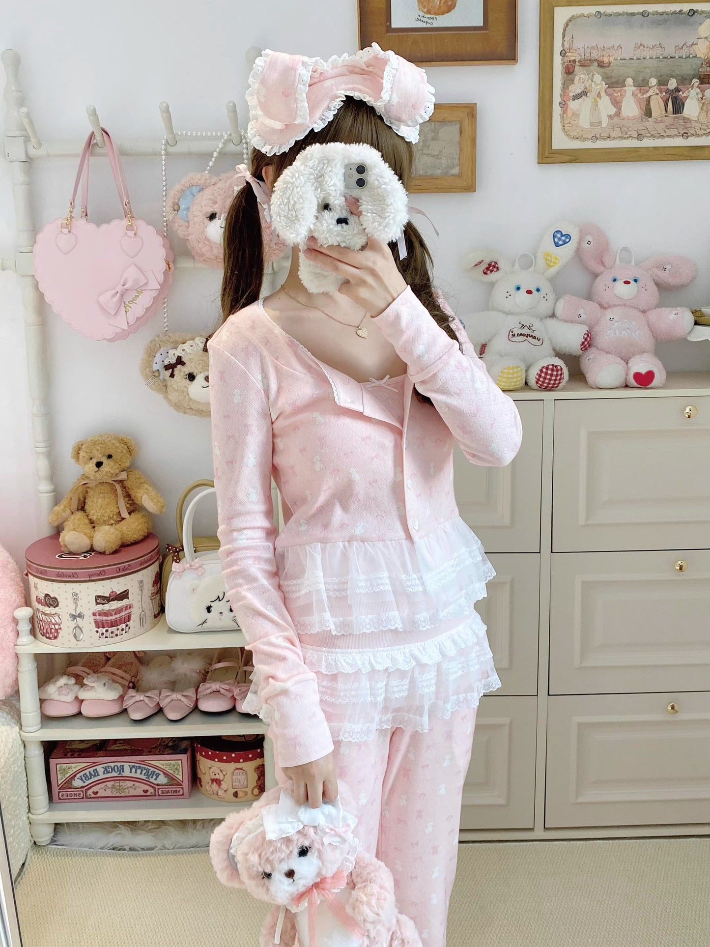 リボンナイトウェア【Sheep Puff】