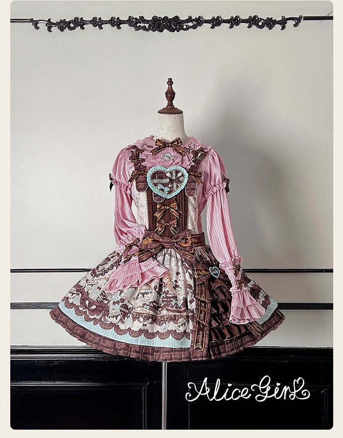 [Vorbestellungen bis 8. Oktober möglich] Schokoladenbärbluse [Alice Girl]