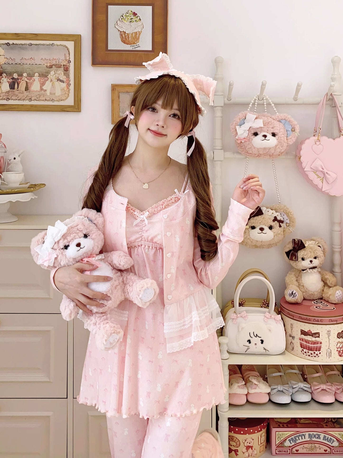 リボンナイトウェア【Sheep Puff】