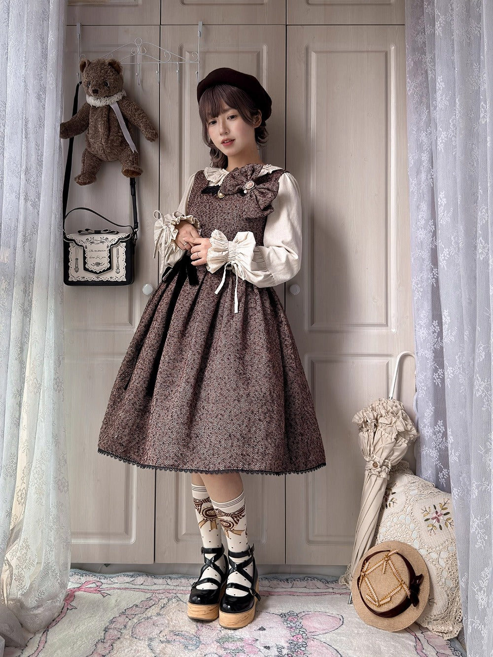 【受注予約~11/30】Earl Gray Tea 2.0 ジャンパースカート【Miss Cube】