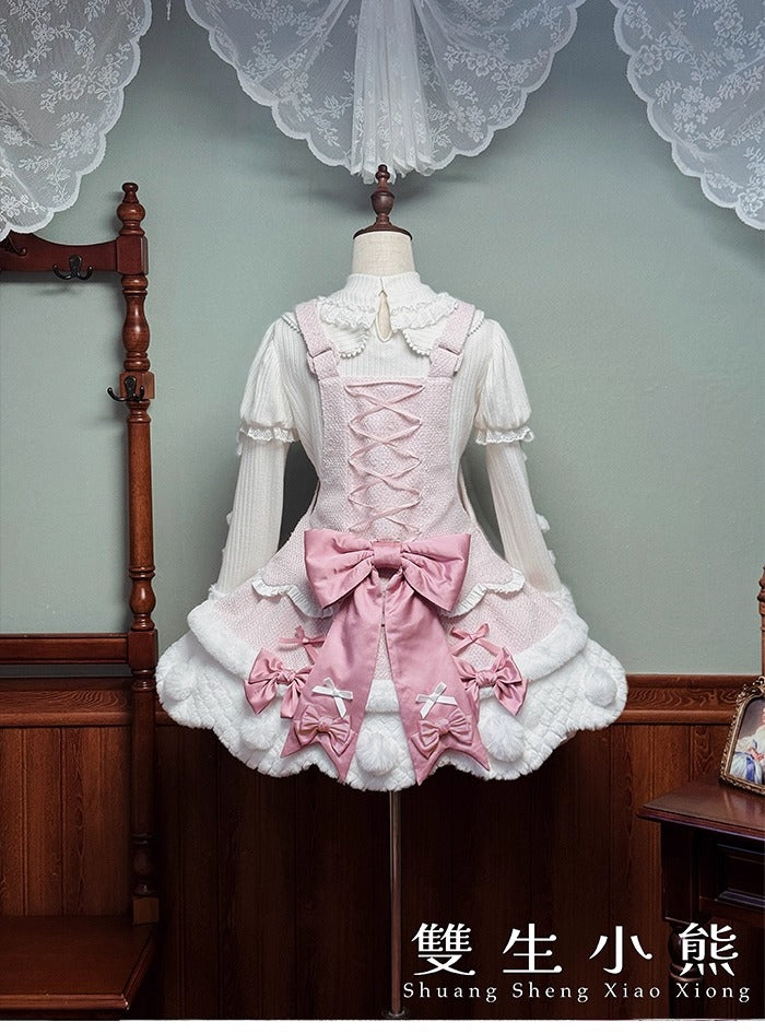 【受注予約~10/23】Frosted Sugar Rabbit ジャンパースカート・サロペット【双生小熊】