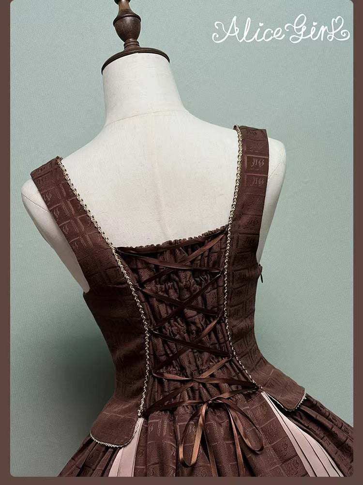 【受注予約~3/3】Chocolate Bear ジャンパースカート・スカート【Alice Girl】