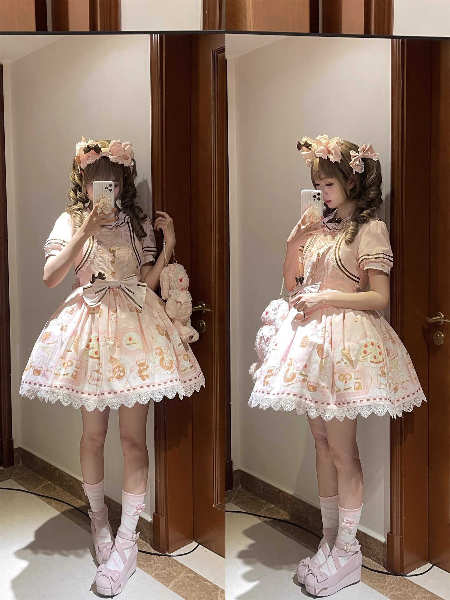 【受注予約~6/11】ドリームカフェ ワンピース【babyblue】