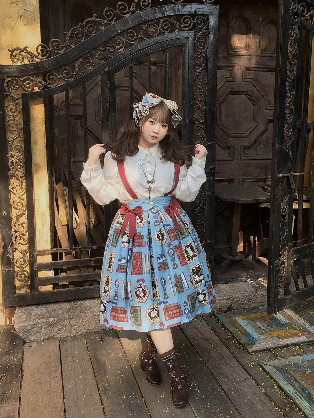 【受注予約~10/22】Wheat Book サロペット【Miss Cube】