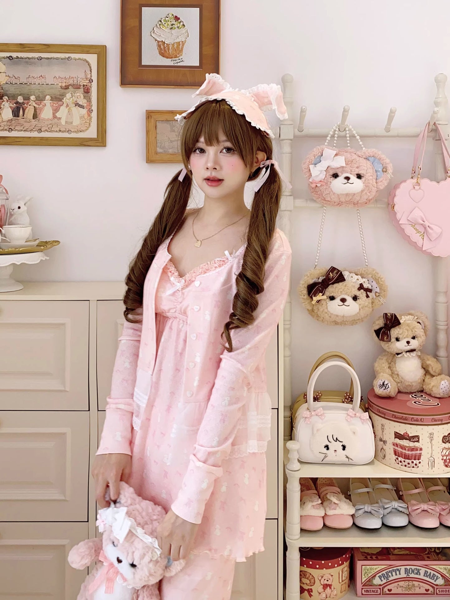 リボンナイトウェア【Sheep Puff】