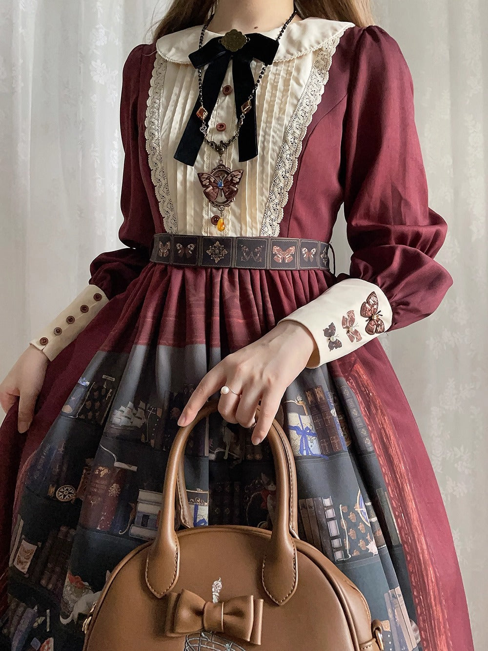 【受注予約~11/6】German Bookshelf ワンピース【Miss Point】