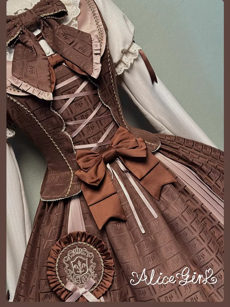 【受注予約~3/3】Chocolate Bear ジャンパースカート・スカート【Alice Girl】