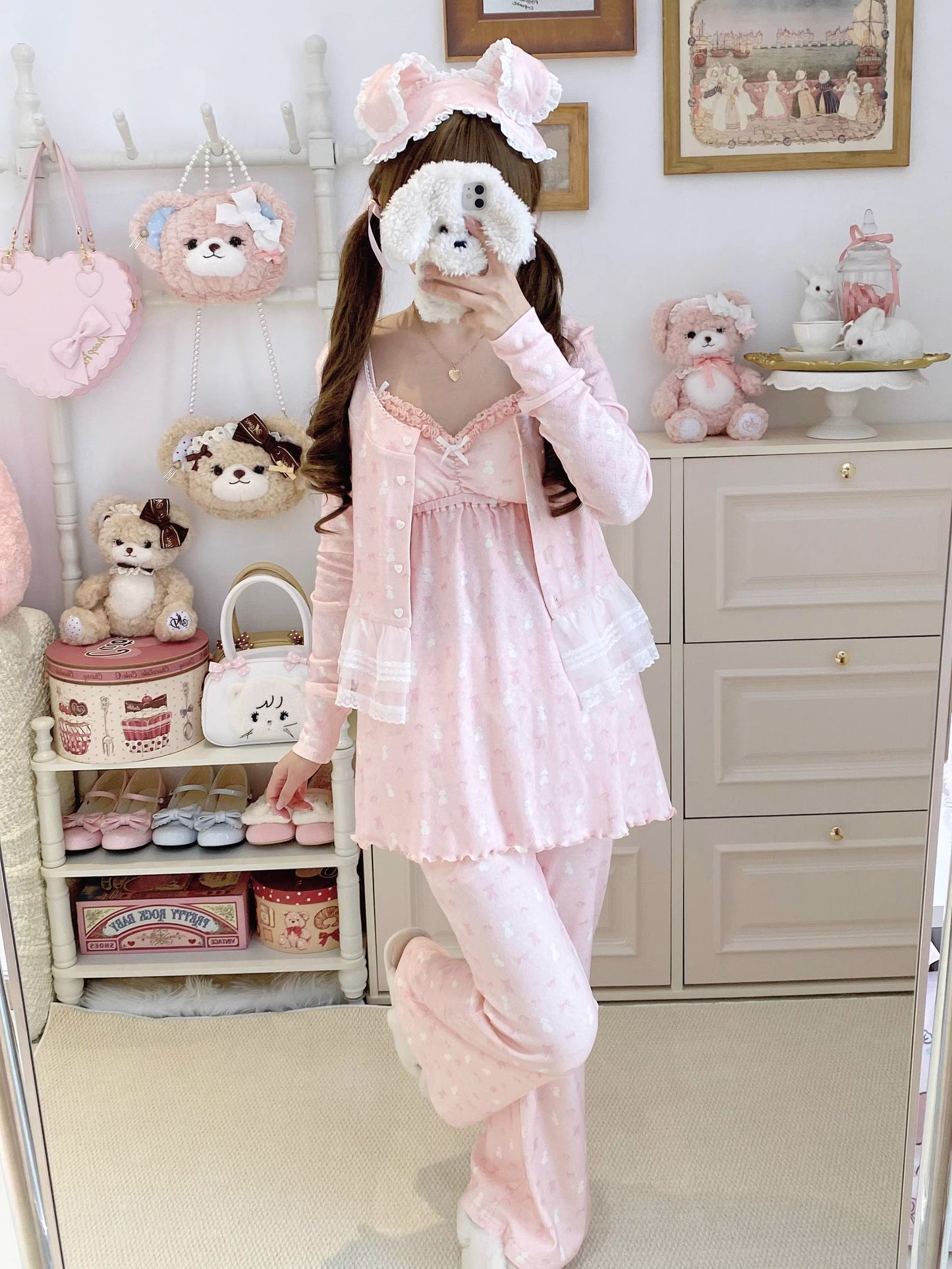 リボンナイトウェア【Sheep Puff】