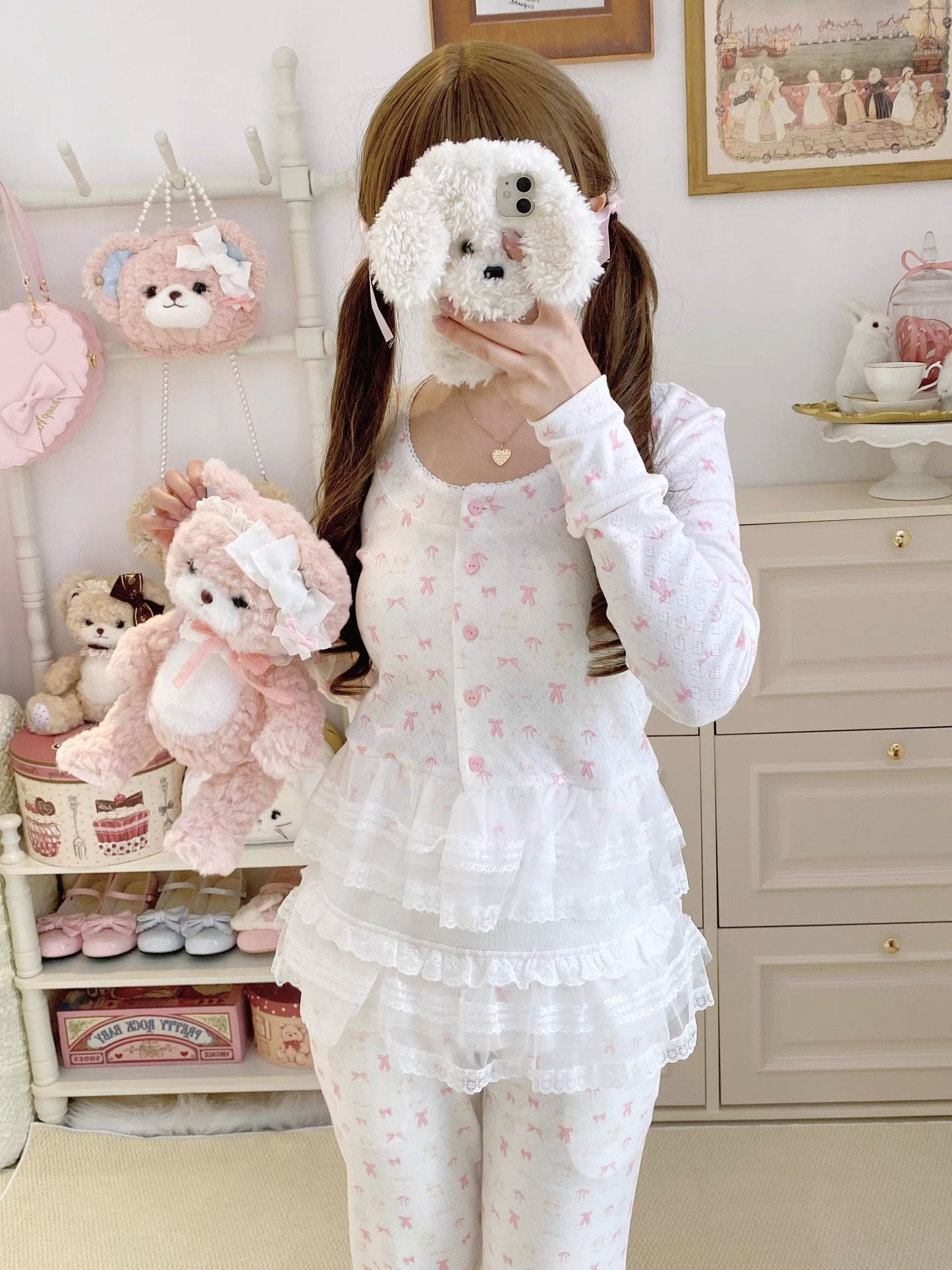 リボンナイトウェア【Sheep Puff】