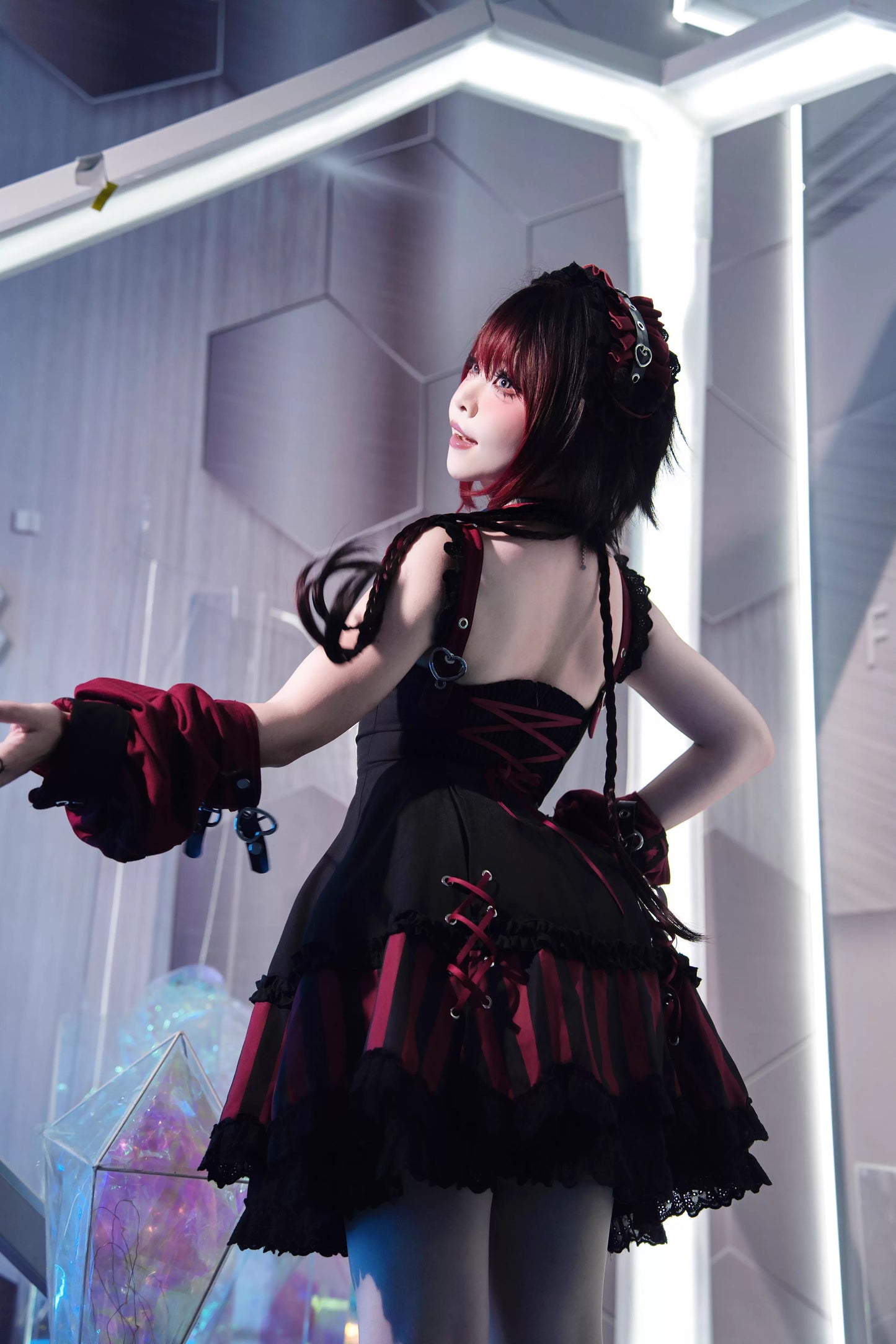 【受注予約~10/6】水色キャット フルセット(レッド・パープル)【Sakura】