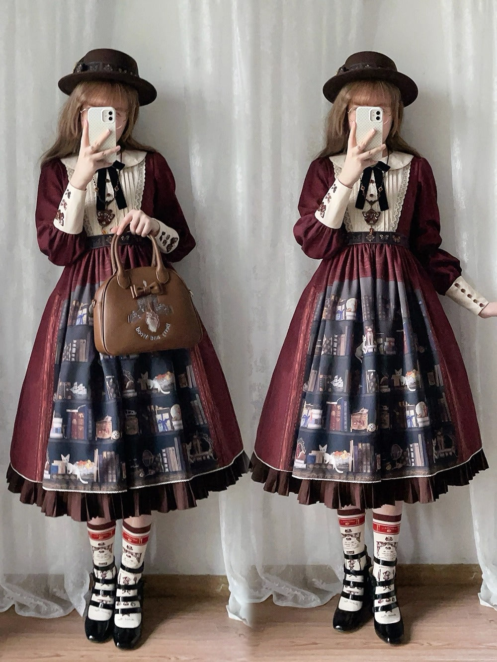 【受注予約~11/6】German Bookshelf ワンピース【Miss Point】