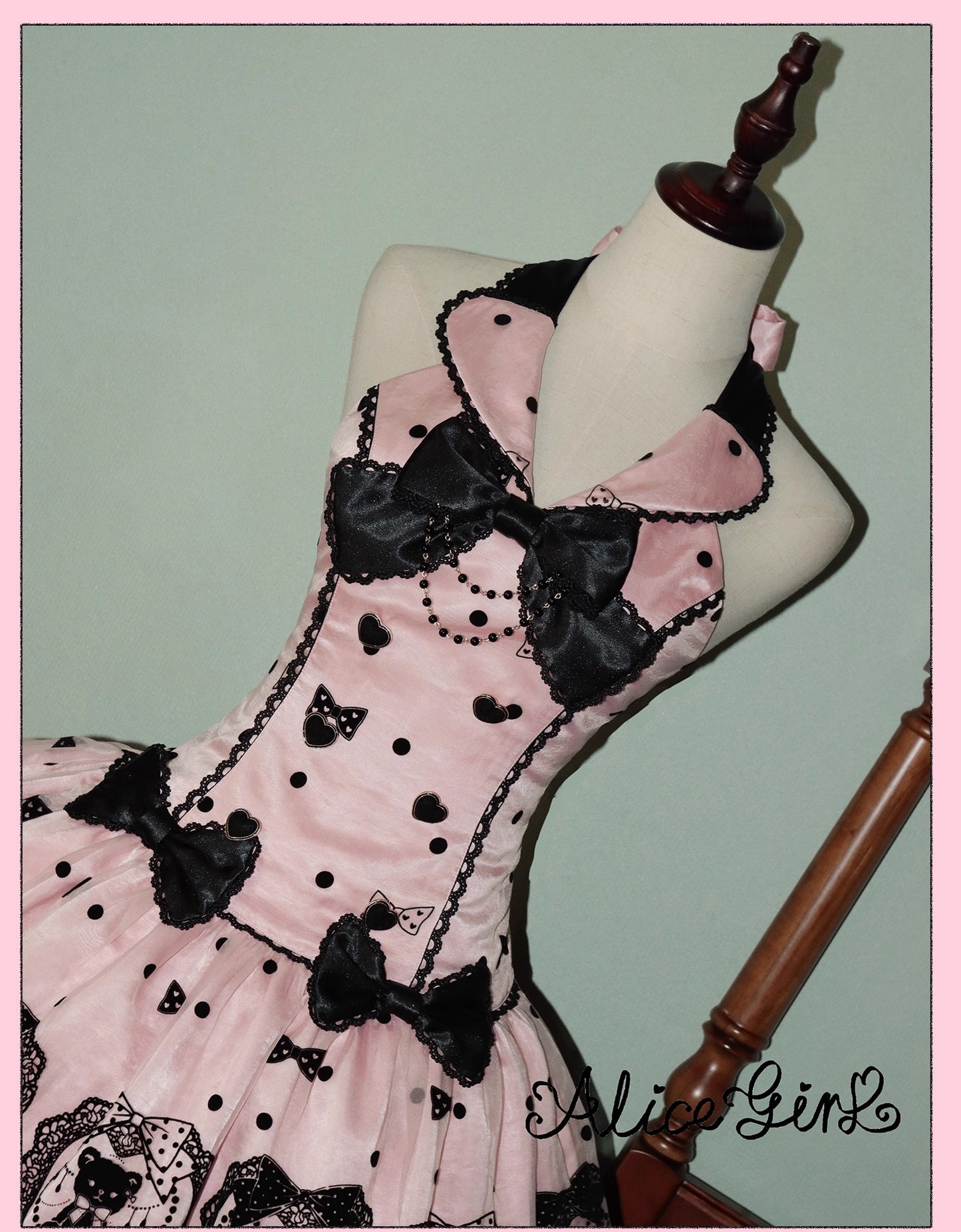 【受注予約~9/16】Brown Sugar Bear ワンピース【Alice Girl】