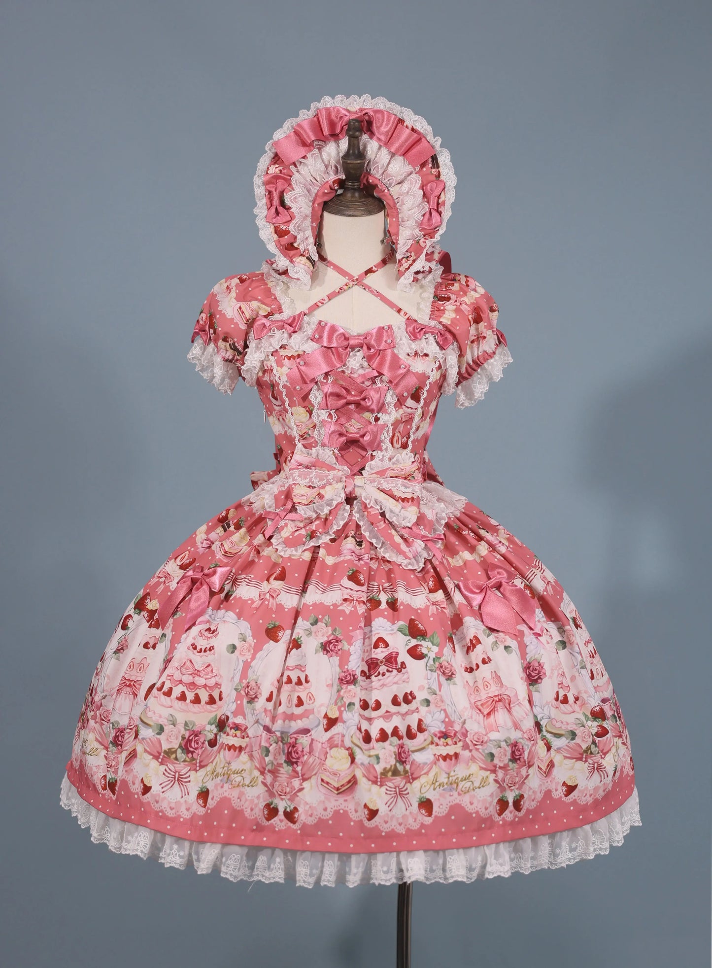 【受注予約~9/28】イチゴと花束 3.0 ワンピース・フルセット【Antique Doll】