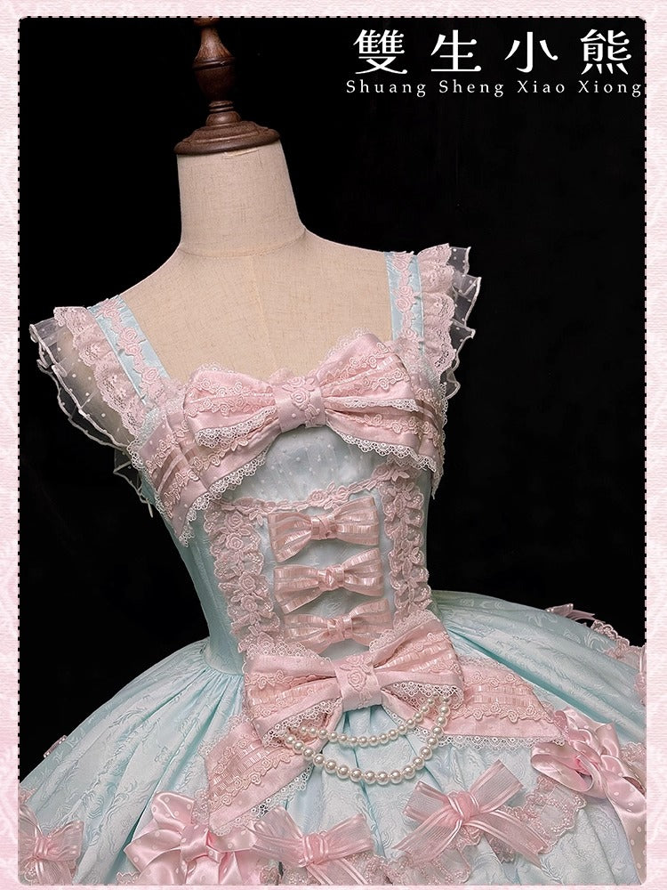 【受注予約~12/25】Love Heart ジャンパースカート【双生小熊】