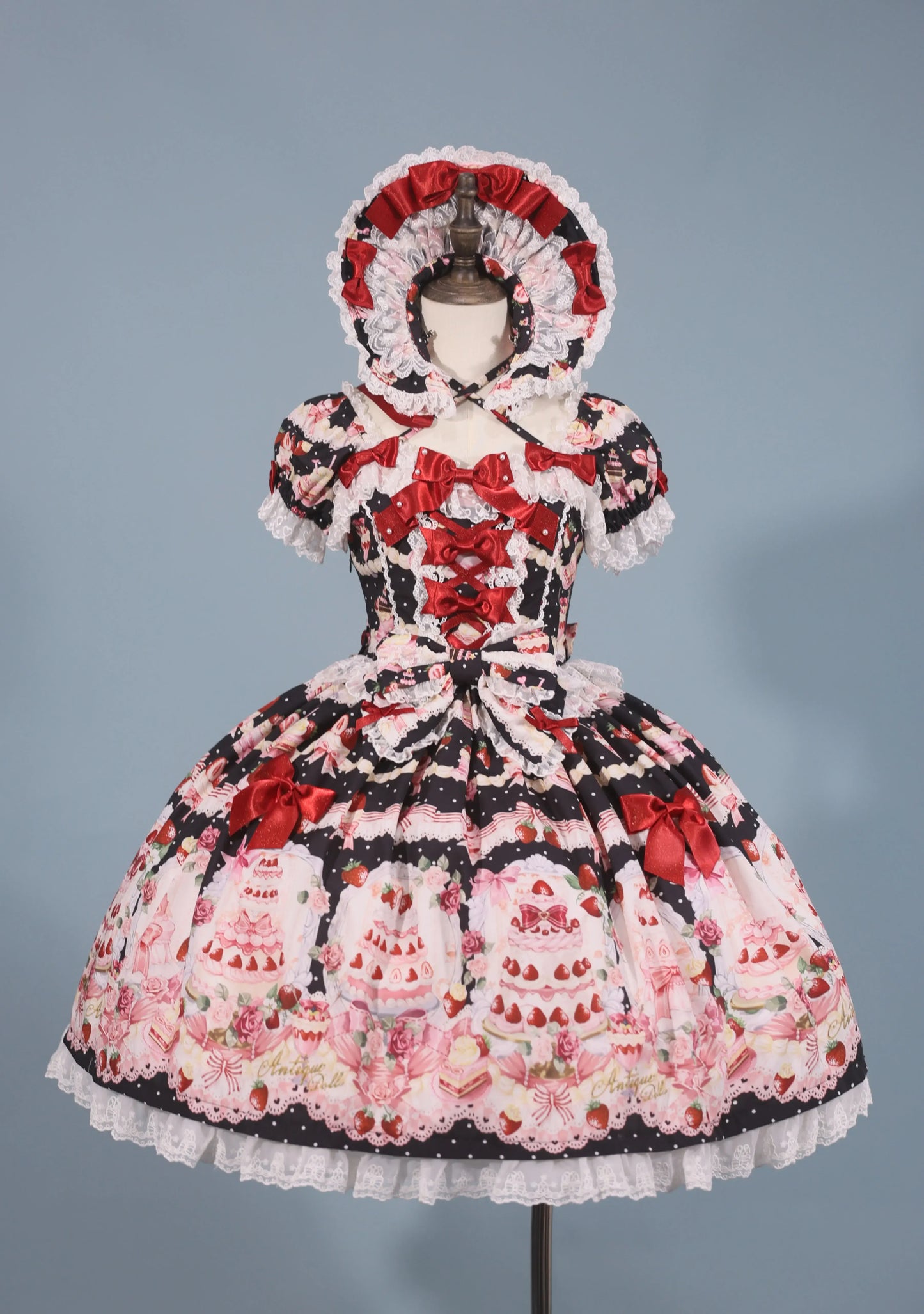 【受注予約~9/28】イチゴと花束 3.0 ワンピース・フルセット【Antique Doll】