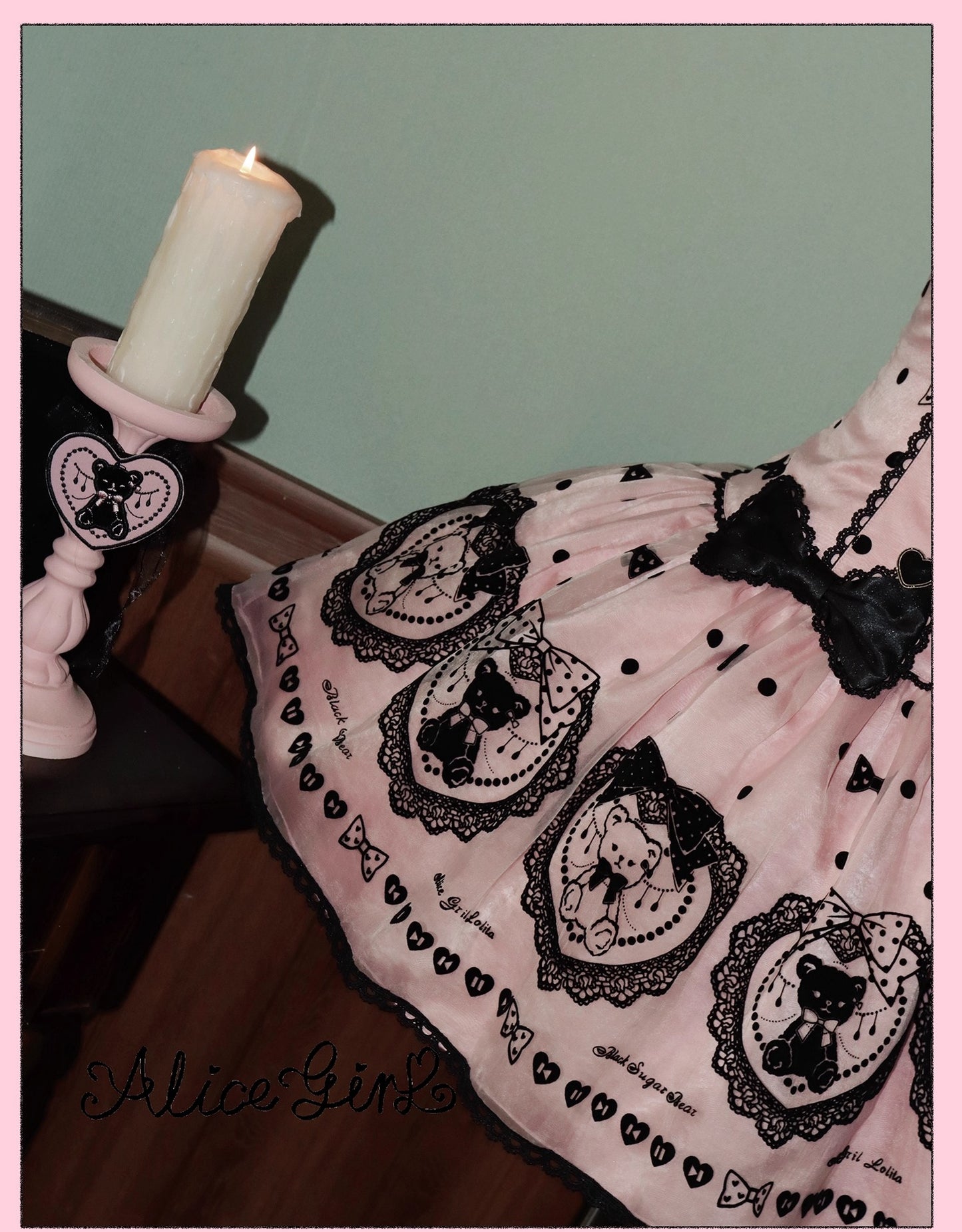 【受注予約~9/16】Brown Sugar Bear ワンピース【Alice Girl】