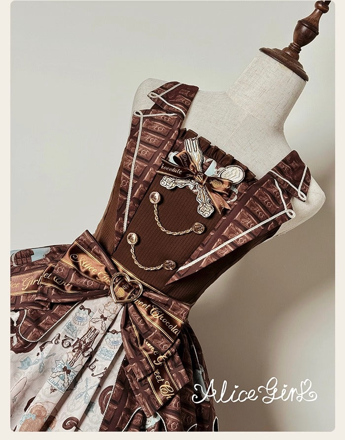 【受注予約~10/8】Chocolate Bear ジャンパースカート・サロペット【Alice Girl】