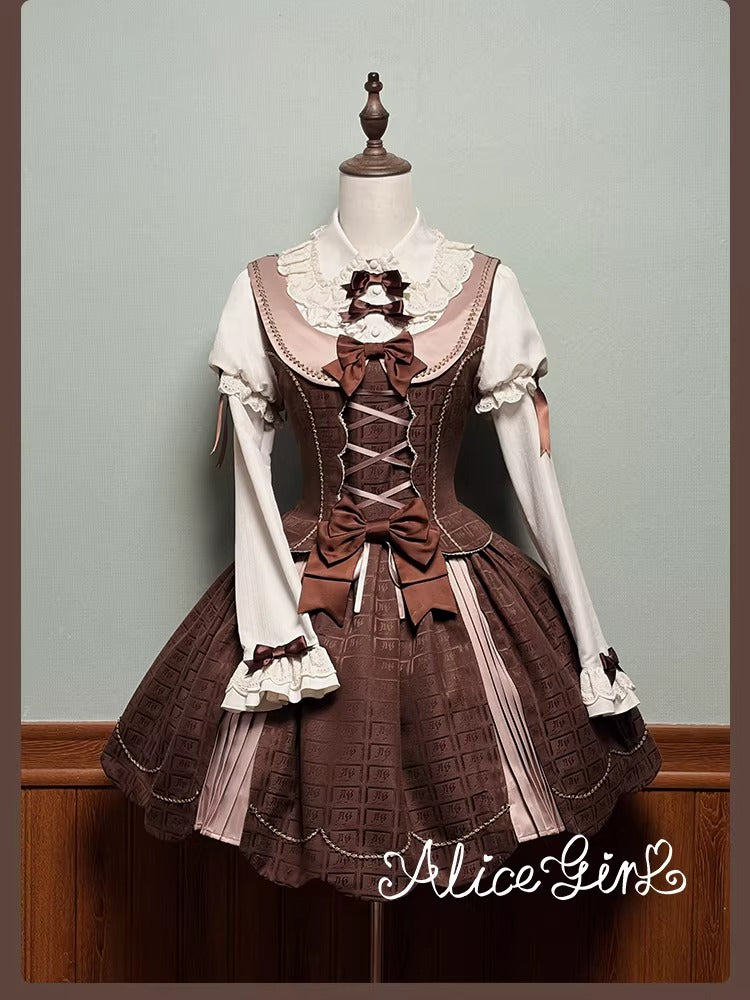 【受注予約~3/3】Chocolate Bear ジャンパースカート・スカート【Alice Girl】