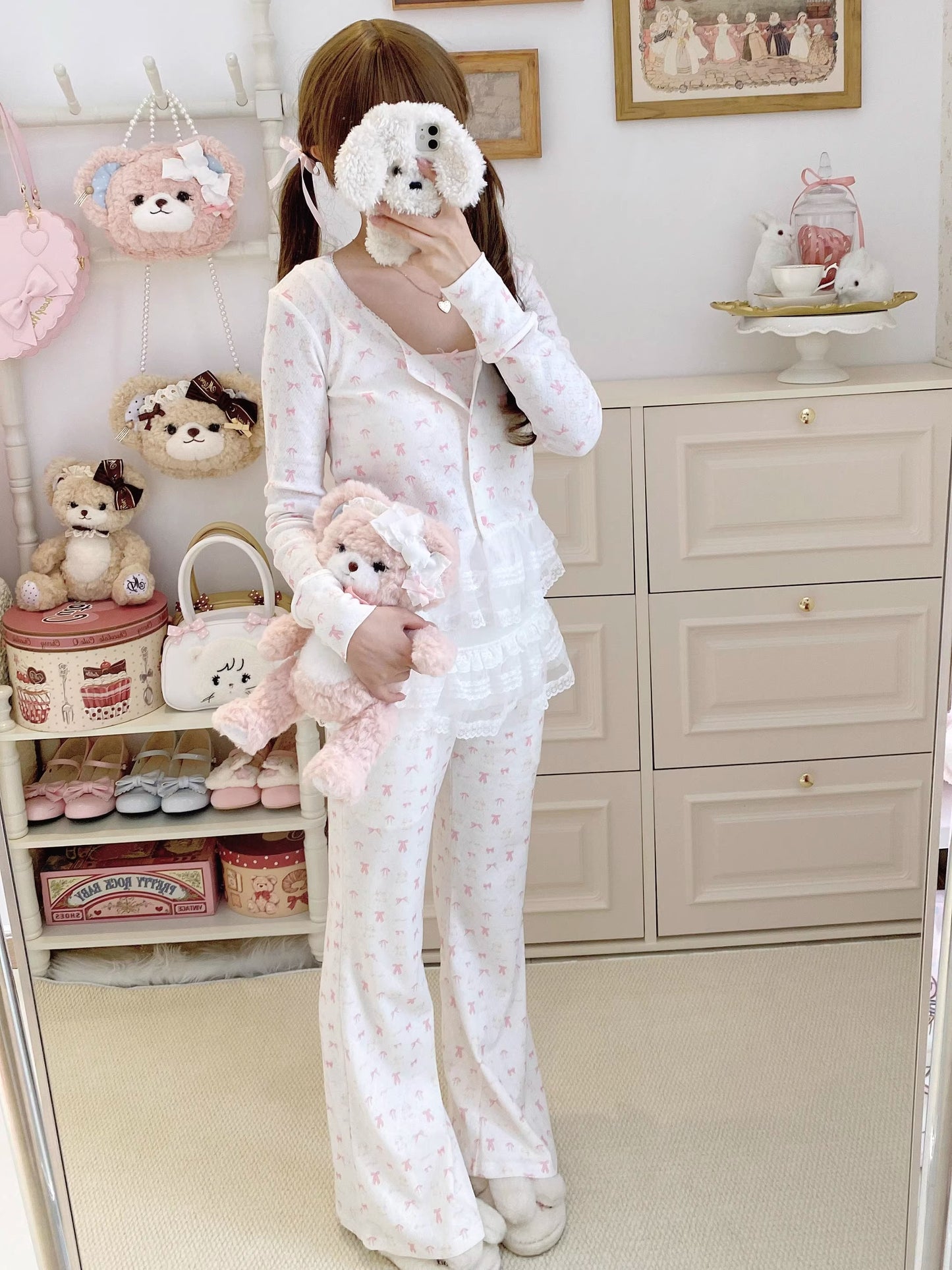 リボンナイトウェア【Sheep Puff】