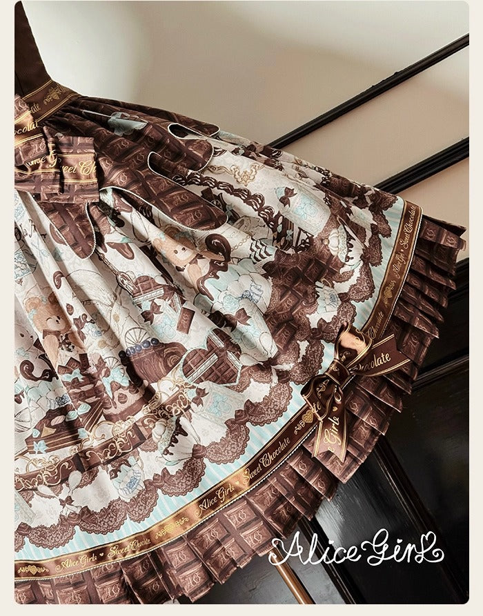 【受注予約~10/8】Chocolate Bear ジャンパースカート・サロペット【Alice Girl】