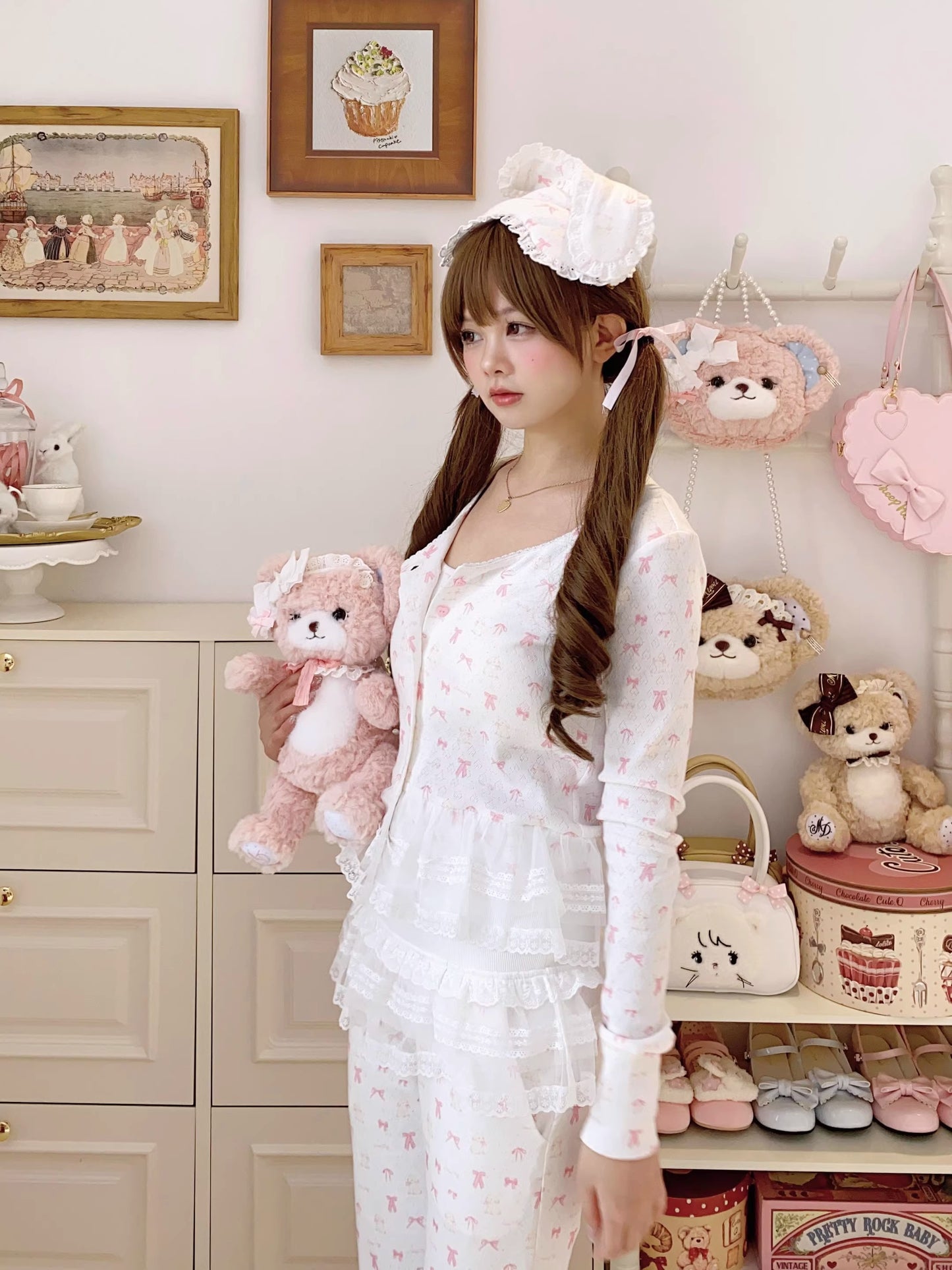 リボンナイトウェア【Sheep Puff】