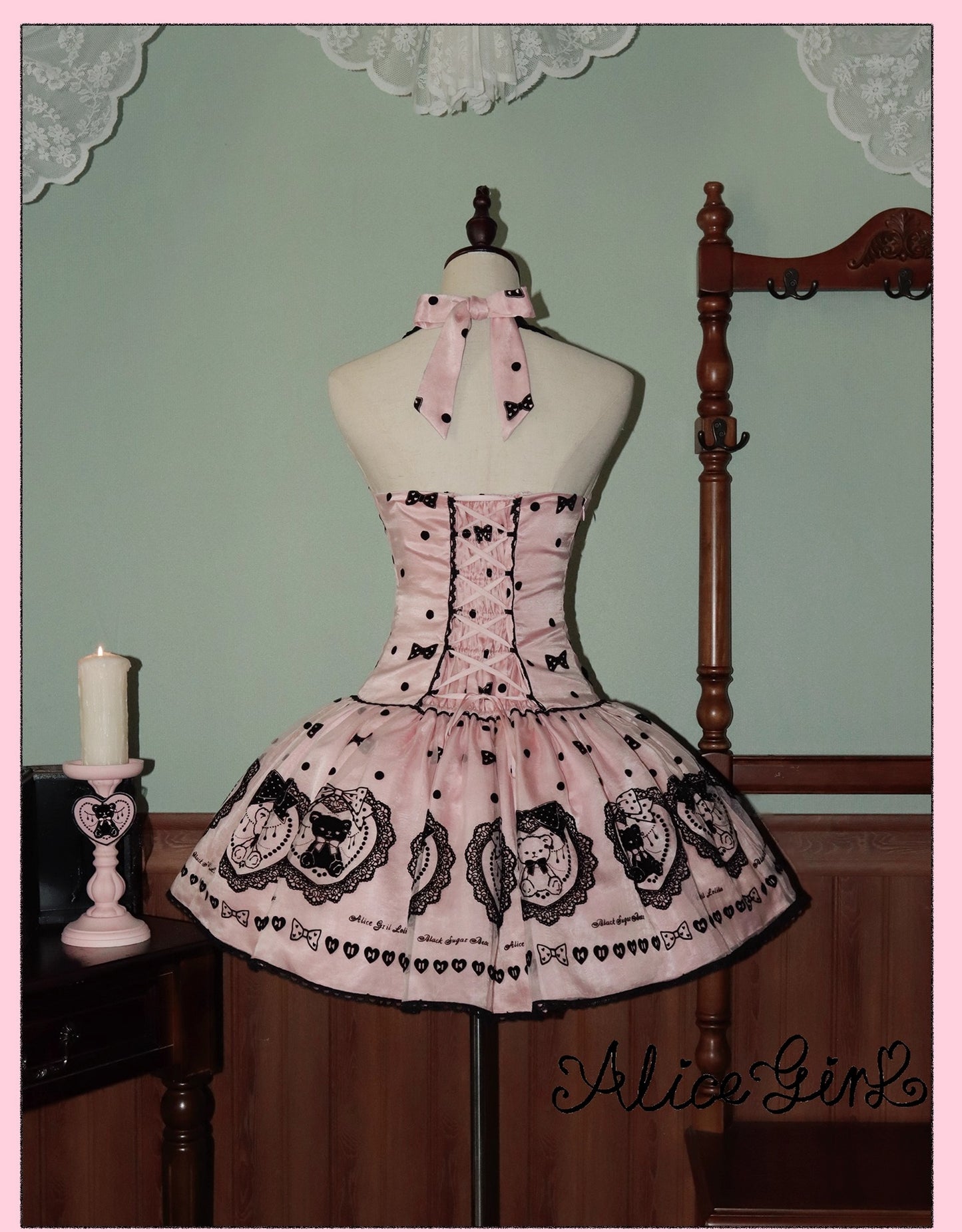 【受注予約~9/16】Brown Sugar Bear ワンピース【Alice Girl】