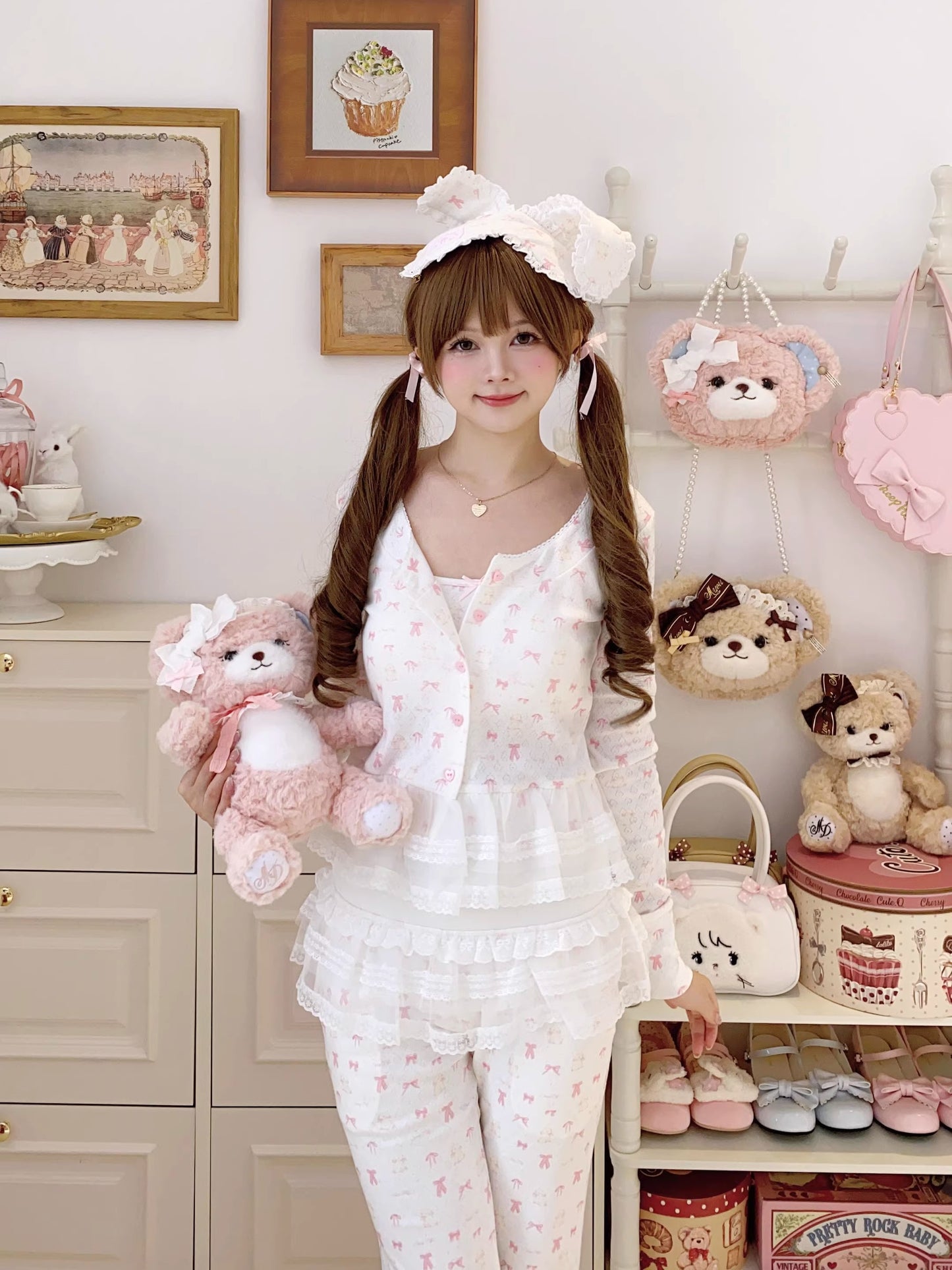 リボンナイトウェア【Sheep Puff】