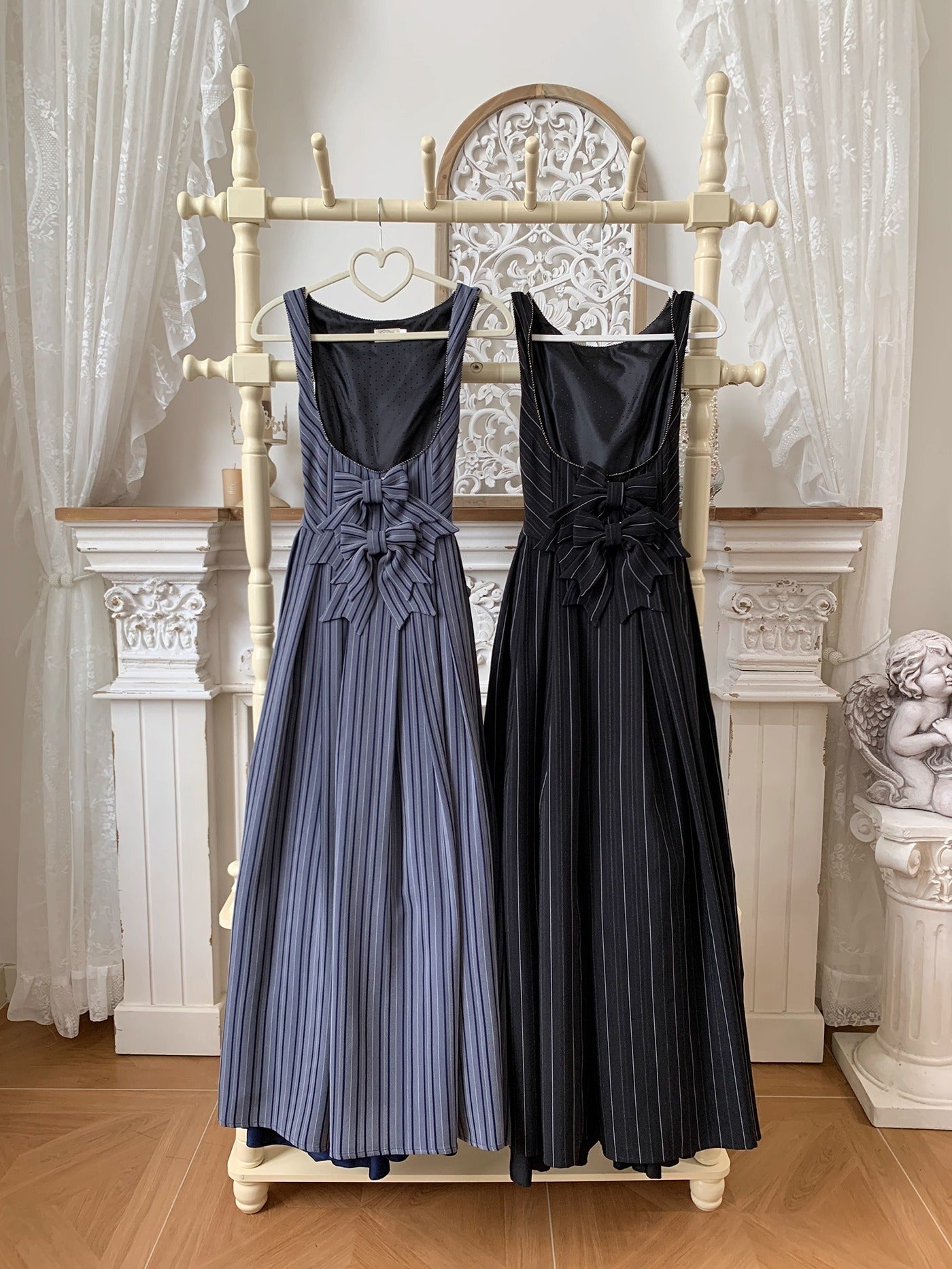 【受注予約~10/28】Bright Moon ジャンパースカート(ストライプ・タイプ1)【Little Dipper】