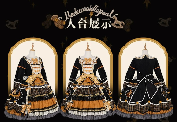 【受注予約~9/8】Antique Furniture Bear ワンピース・ジャンパースカート・ブラウス【Melliflorpearl】