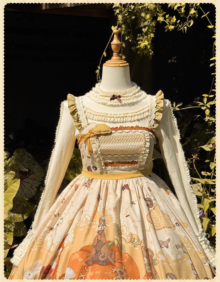 【受注予約~10/2】Autumn Harvest in the Hill ジャンパースカート【花与珍珠匣】