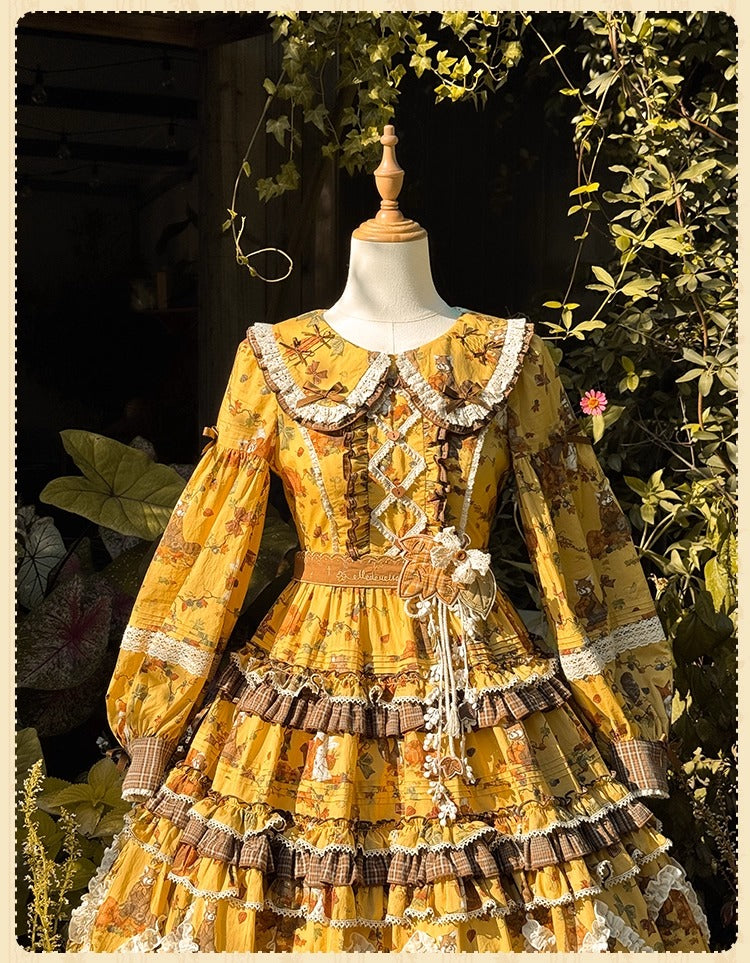 [Pre-orders open until October 2nd] Autumn Harvest in the Hill One-Piece Dress [Flowers and Pearl Box]