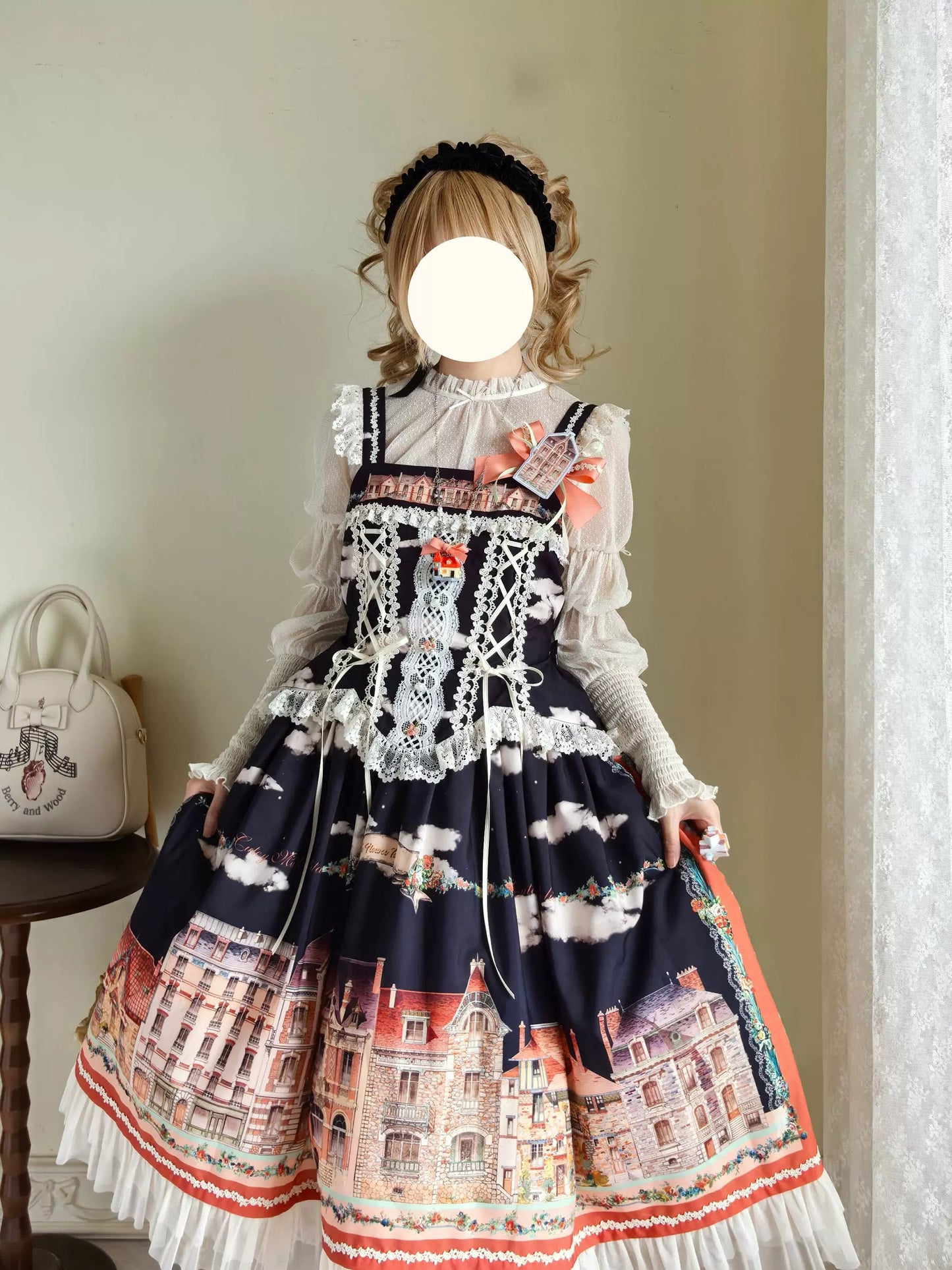 【受注予約~5/6】Dewans Garden Town ワンピース・ジャンパースカート【Cutey Mask】