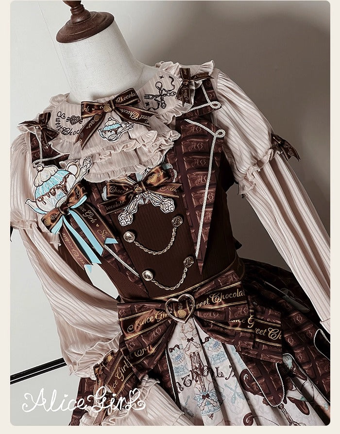 【受注予約~10/8】Chocolate Bear ジャンパースカート・サロペット【Alice Girl】