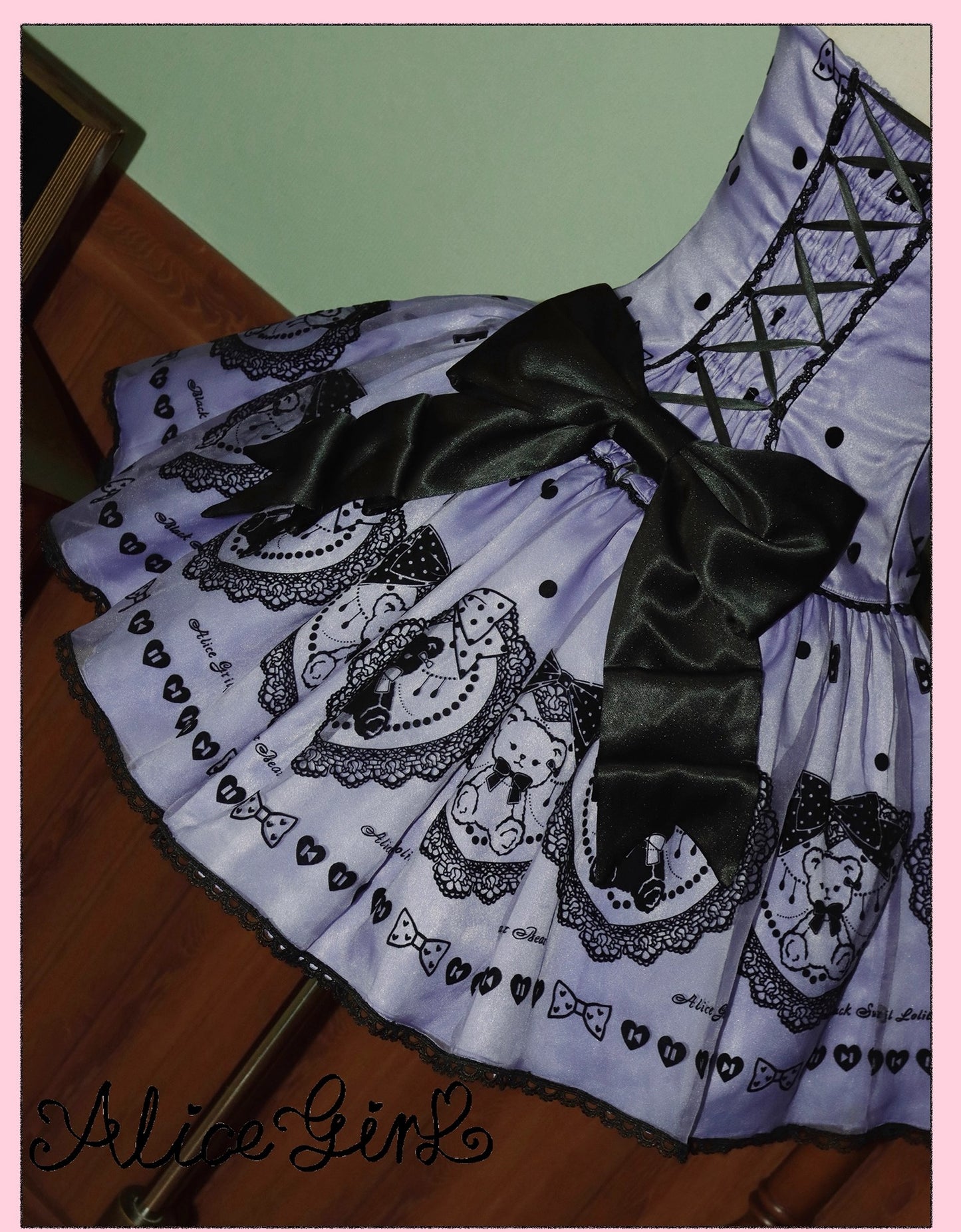 【受注予約~9/16】Brown Sugar Bear ワンピース【Alice Girl】