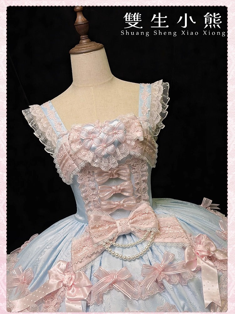 【受注予約~12/25】Love Heart ジャンパースカート【双生小熊】