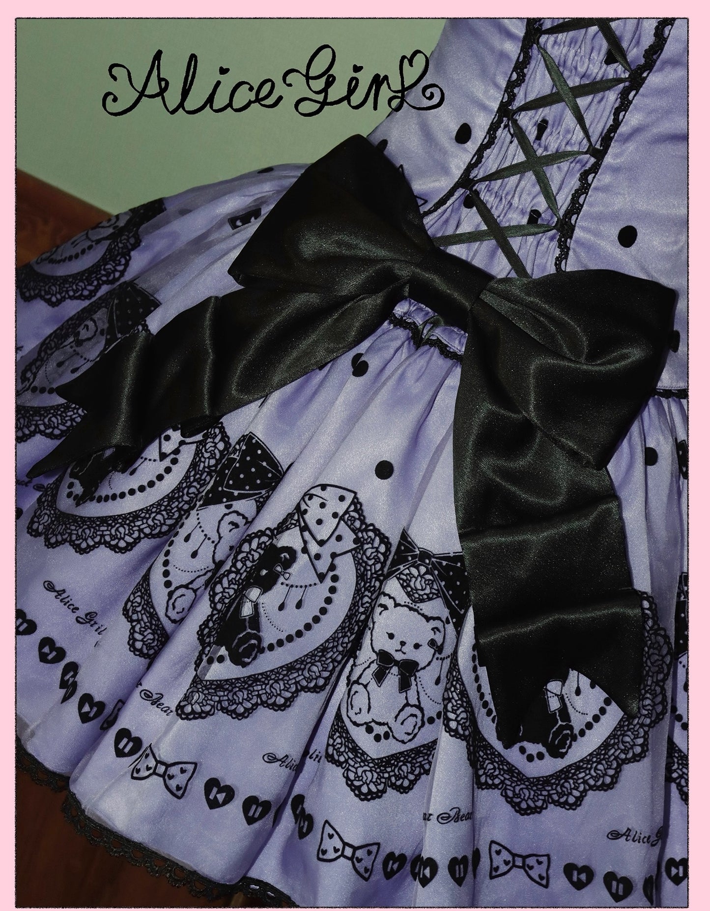 【受注予約~9/16】Brown Sugar Bear ワンピース【Alice Girl】