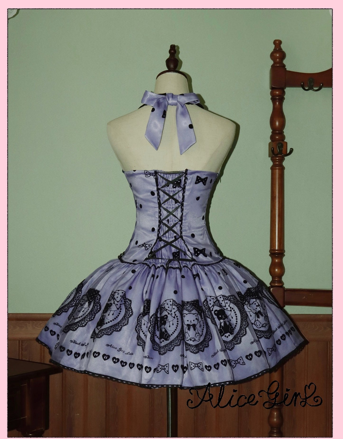 【受注予約~9/16】Brown Sugar Bear ワンピース【Alice Girl】