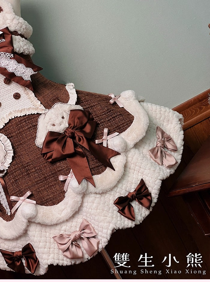 【受注予約~10/23】Frosted Sugar Rabbit ジャンパースカート・サロペット【双生小熊】